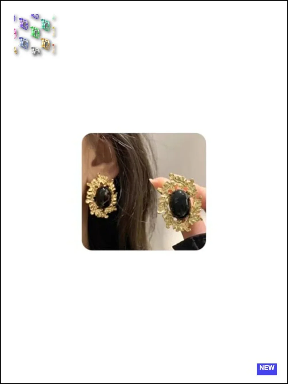 Chunky Acrylic and Crystal Drop Earrings Irregular Geometric Prom Jewelry Gift